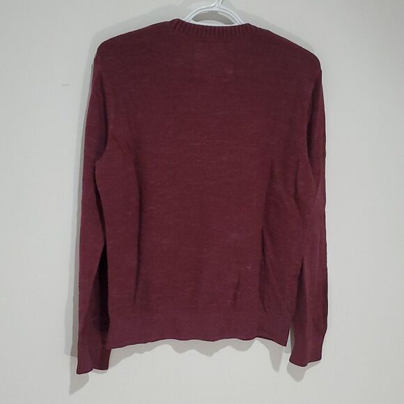 𝅺hollister small maroon crewneck long sleeve sweater - Picture 5 of 7